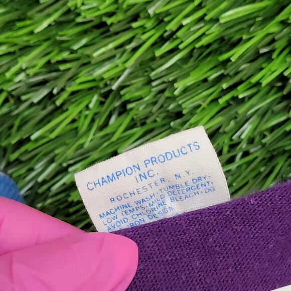 Vintage 80s Champion Blank Tank-Top Women Large 22x24 Purple - Picture 5 of 9